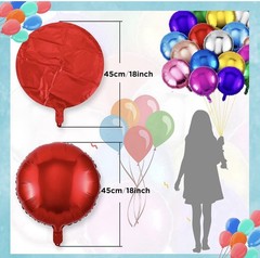 100pcs/lot Round Shape Foil Mylar Helium Balloon 18″ Balloon Birthday Party De