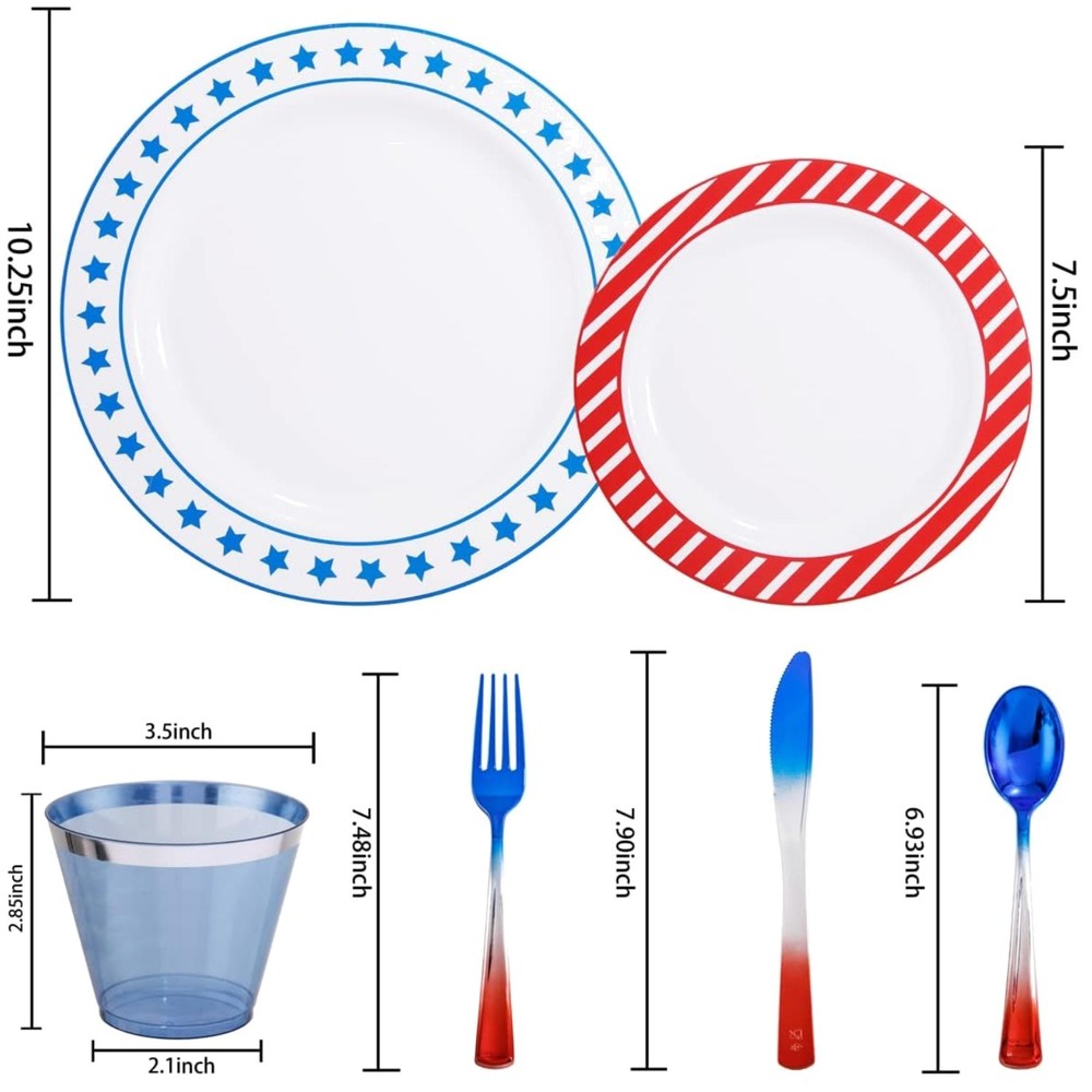 Independence Day Disposable Plates & Cutlery