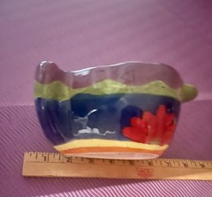 Vintage Sante Fe Ceramic Salsa Bowl