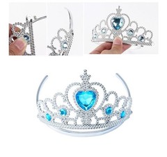 Frozen Party Set – Elsa Crown, Braid, Wand, Balloons, Gloves, Scarf & Decor
