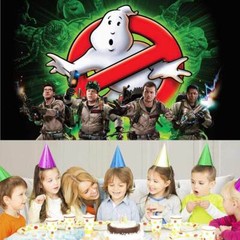 Ghostbusters Party Supplies Birthday Decoration Backdrop Banner Vinyl Kids 5x3ft