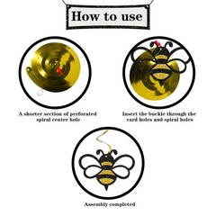 Honey Bumble Bee Hanging Swirl Decorations – Glitter 22 Pcs Bee Baby Shower P…