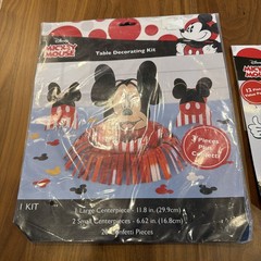 Disney Mickey Mouse Table Decorating Kit 12 Piece Swirl decorations PARTY NEW ✨
