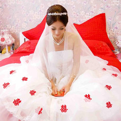 120Pcs Double Happiness Confetti – Traditional Chinese Red Paper Cutting Wedding