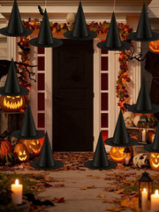 Floating Witch Hats Halloween Hanging Ceiling Decor Party Decorations 5/20 Pack