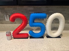 Large 3D Printed Balloon Numbers 0-9, Reusable over and over.