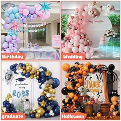 8FT & 6FT Balloon Arch Stand Flexible Top Balloon Arch Kit Half Arch Balloon …
