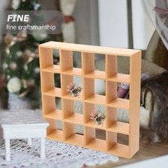 Miniature Wooden Storage Rack Mini House Furniture Mini Dollhouse Accessory New