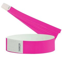 100pcs Paper Wristbands for Events Concert , Colored Wristbands Waterproof Paper