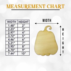 Pumpkin Shape Wooden Cutout | Multiple Sizes | 1/8″ Thick (3mm) | DIY Projects