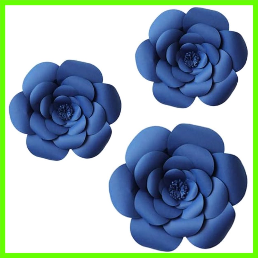 3pcs Party Paper Flower Wedding Flower Backdrop Decorations DIY Handcrafted F…
