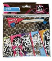 MONSTER HIGH Loot Bag Birthday Party Kids Supplies Amscan 8 Count Treat Bags