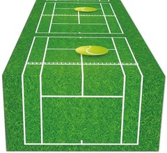 2 Pack Tennis Table Runner Party Supplies Sports Themed Table Cover Birthday
