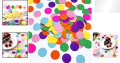 300 Eco-Friendly Rainbow Confetti Dots – Perfect for Hawaiian Parties & Weddings