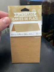 Creative Converting Kraft Placecards 1.5″ x 3.75″ 12ct. New!!!