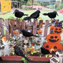 Halloween Decoration Scary Fake Crow Garden Home Party Accessory
