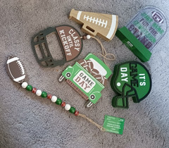 57pcs (see below) BROTHER SISTER DESIGN STUDIO Super Bowl Football Party Decor