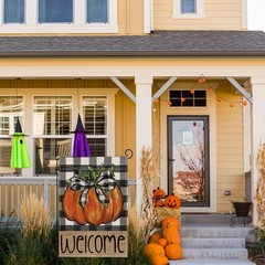 Fall Decorations for Home, Fall Welcome Garden Flag Pumpkin Double Sided Deco…