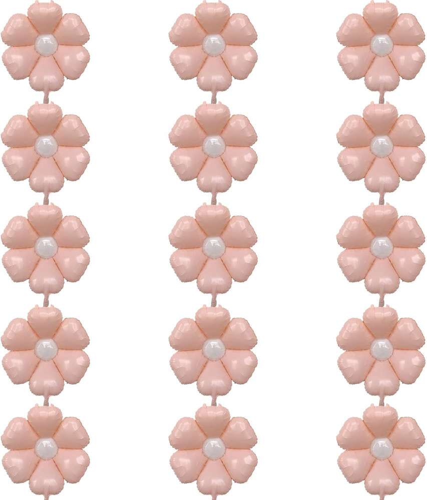 Flower Birthday Balloons Party Decoration Anniversary Party Aluminum Film Balloo