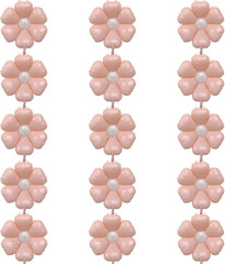 Flower Birthday Balloons Party Decoration Anniversary Party Aluminum Film Balloo
