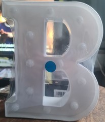 3d LED Multicoloured Letter B, T or W/M. £3 Per Letter.