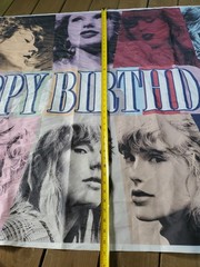 Taylor Swift Happy Birthday Banner Backdrop 60″x40″