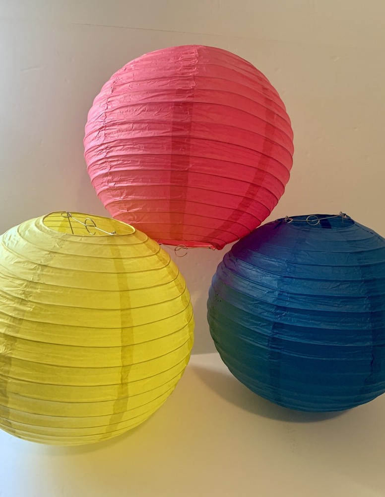 PAPER LANTERN Japanese Set Of 3 Home Decor Birthday Party Wedding Holiday Kids