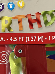 Amscan Happy Birthday Rainbow Banner Kit Set of 4 Colorful Party Decor New