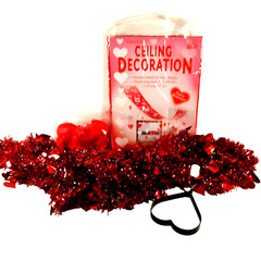 Valentine Party Decor – Banner & Garland Rose Petals – Heart Shape Pancake Form