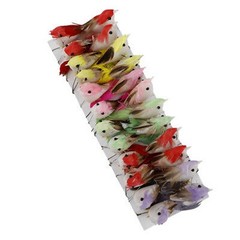 Simulation Feather Bird for MINI Home Garden Decor for multi Functional 24 Pcs