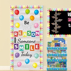 36 Pcs Colorful Balloon Cutouts Assorted Color Paper Balloon Cutouts for Bull…