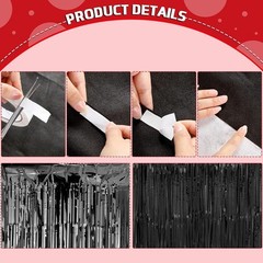 Runway Carpet W/ Double Sided Tape Gold Foil Curtains Party Decoration Set New