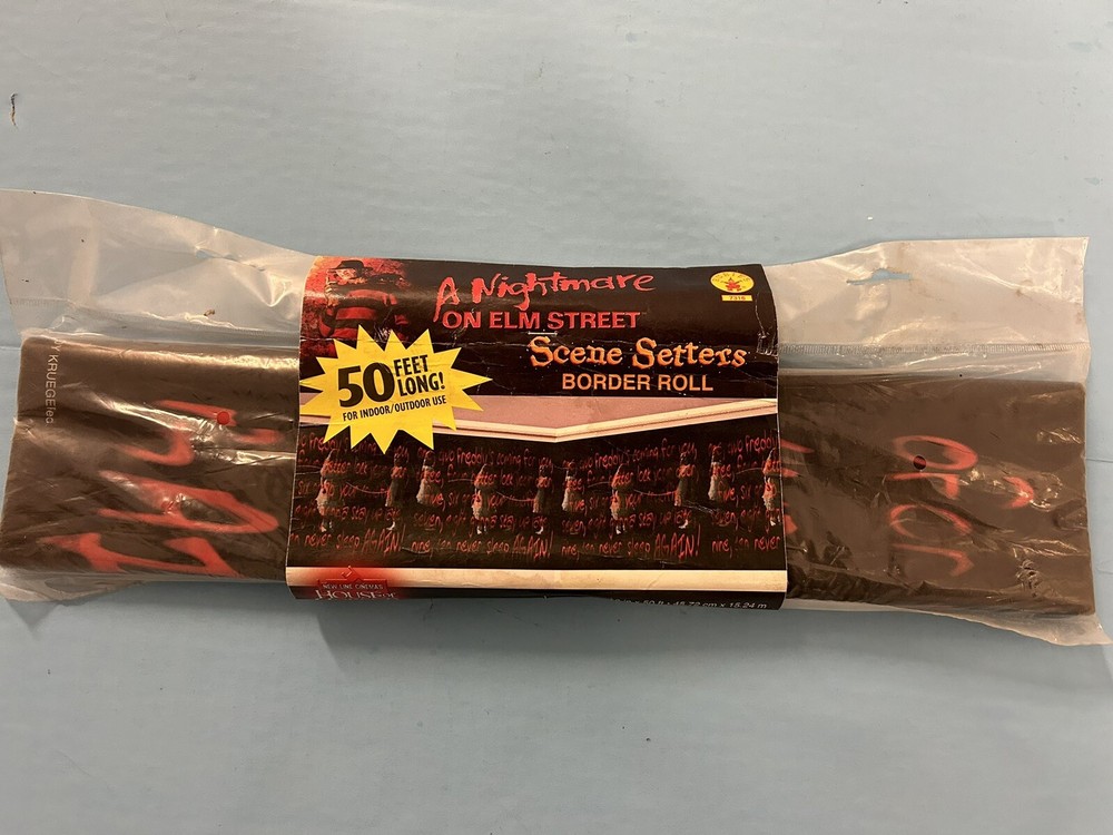 Nightmare Elm Street Halloween Freddy Wall Decoration Scene Rubies Border Roll