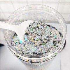 Holographic Silver Tiny Stars Glitter Confetti Laser Sequins Craft 3mm