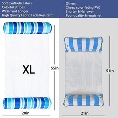 2 Pack Inflatable Water Hammock Pool Floats for Adults – XL Multi-Purpose