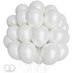 100pcs Pearl White Balloons 12 inch White Latex Party Balloons for Wedding En…