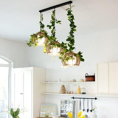 3 Strands Artificial Vines Kit, 71″ Silk Eucalyptus Ivy Garland Green Leaves
