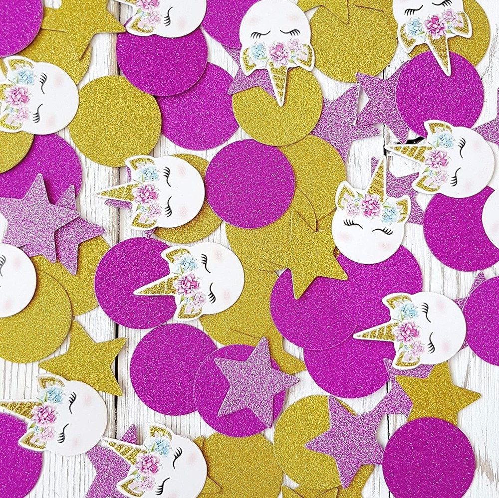 Unicorn Party Supplies Table Confetti Birthday Party Decorations 100 Pieces