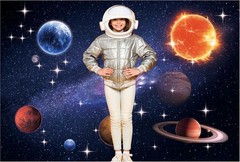 10×6.5FT Space Backdrop for Galaxy Theme Party – Extra Large Starry Universe