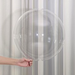 24 Inch Bobo Balloons, 15PCS Bubble Clear Balloons Helium Style Large Transparen