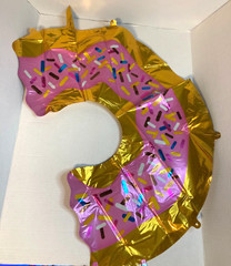 Pink Bite Donut Shape Foil Balloon for Sweet Celebrations Mylar Balloon Decor