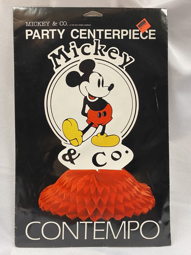 Disney Micky & Co. Mickey Mouse Vintage Honeycomb Centerpiece Party Decoration