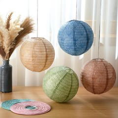 12 Pcs 8″ Burlap Hanging Paper Lanterns – Boho Party Decor for Classroom, Weddin