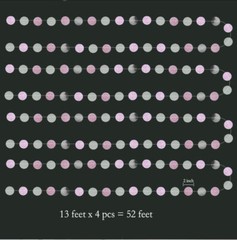 Glitter Silver Pink Circle Dot Garlands Party Decoratoins Polka Dots Streamer