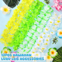 Luau Party Decorations, 12PCS Leis for Luau Party Necklace Women Clothing Access