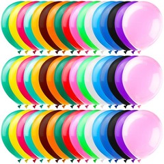 Yahenda 1700 Pcs 12 Inches Assorted balloons, Colorful Rainbow Latex Balloons…