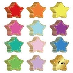 Paper Star Confetti Cutouts 3.5 Inch Classroom Bulletin Board Decor 120 PCS