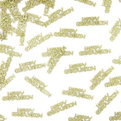 120 PCS Gold Glitter Happy Graduation Class Of 2026 Table Confetti