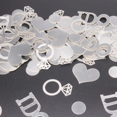 160 PCS Silver I DO Table Scatter Bridal Shower Engagement Wedding Confetti