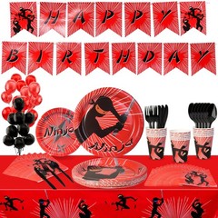 Ninja Birthday Party Decorations Set – 202-Piece Ninja Party Supplies Serves 25